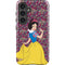 Disney Snow White Character with Floral Pattern Galaxy S24 Plus Impact Case